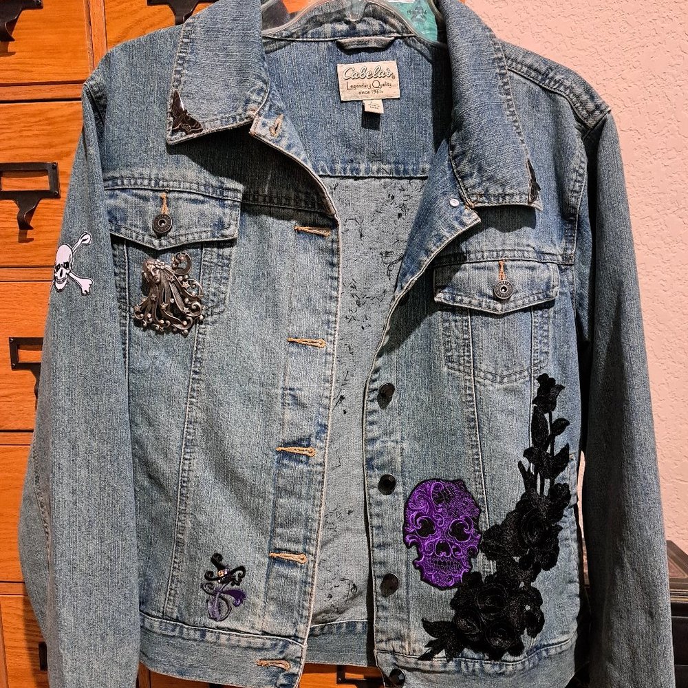 Hand sewn denim jacket